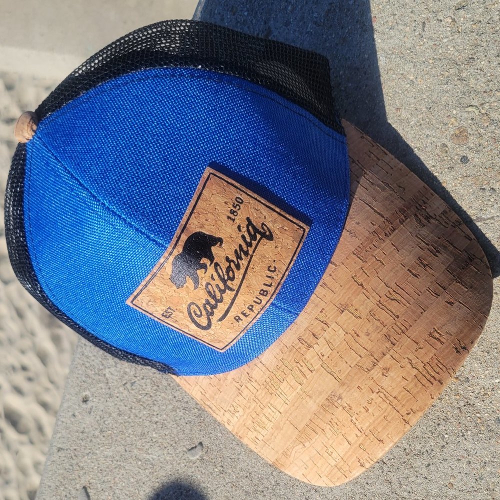 Cork hat Blue Hemp Curved Cali